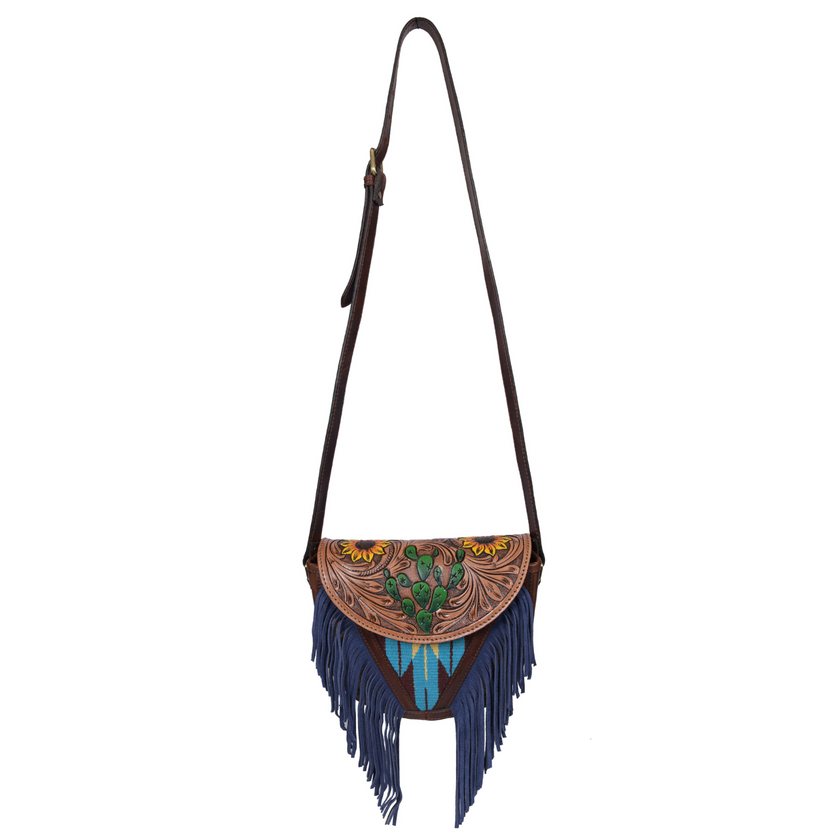 Phoenix Tooled Leather Kim Crossbody bag