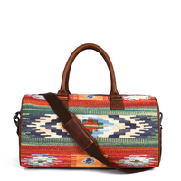 Michigan Kilim Leather Duffle Bag