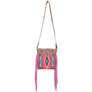 Dual Tooling Western Leather Crossbody | LB-648